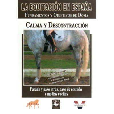 Capa de livro sobre equitação com cavalo cinzento montado