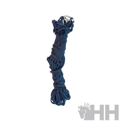 Corda azul escura torcida com detalhes metálicos
