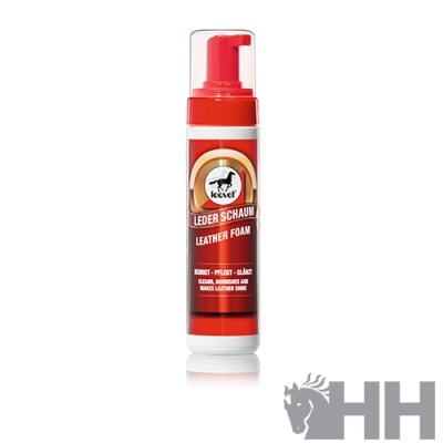 Frasco de espuma para couro Lecver com tampa vermelha e transparente