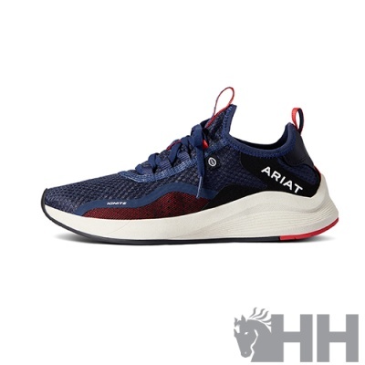 Tênis ARIAT azul, vermelho e preto com solado branco