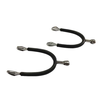 Par de esporas metálicas com revestimento preto