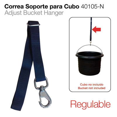 Correia ajustável com gancho para suporte de cubo azul escuro
