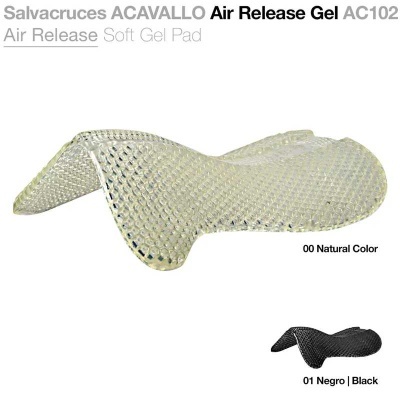 Salvacruzes ACAVALLO Air Release Gel AC102 gel transparente com textura em losangos
