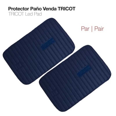Par de protectores Paño Venda TRICOT azul escuro acolchoados