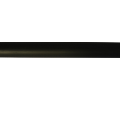 Objeto cilíndrico preto com extremidade metálica e pega triangular