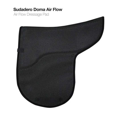 Tapete de sela preto com textura de malha e bordas reforçadas