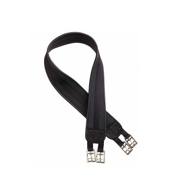 Estribo para equitação preto com fivelas metálicas