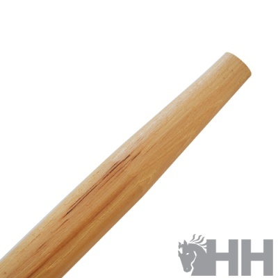 Cabo de madeira claro com veios naturais com logótipo HH cinzento