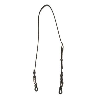 Correia preta para óculos com ganchos