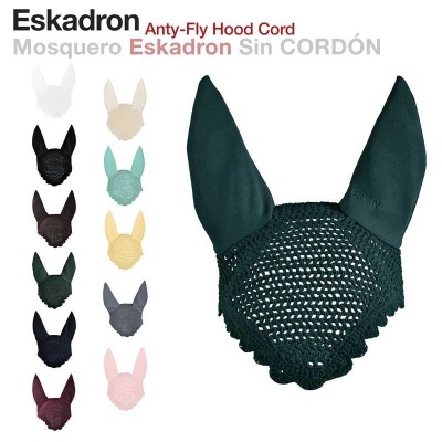 Bonés de equitação coloridos para orelhas de cavalo com design tricotado e tecido liso