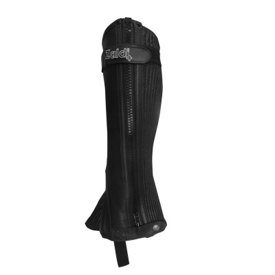 Gaita preta para equitação com fecho e tira ajustável Zaldi