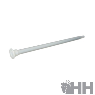 Espeto longo branco em plástico com base circular