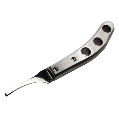 Ferramenta médica de metal com punho ergonómico perfurado