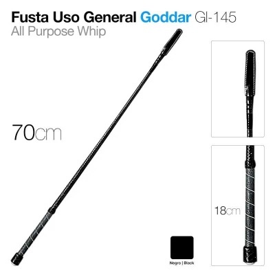 Fusta preta Goddar GL-145 de uso geral com 70 cm