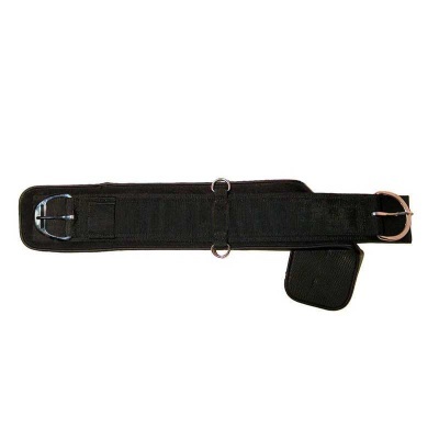 cinta preta resistente com fivelas e pequena bolsa