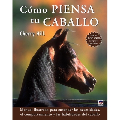Capa de livro com imagem de cavalo castanho e texto em espanhol sobre comportamento do cavalo