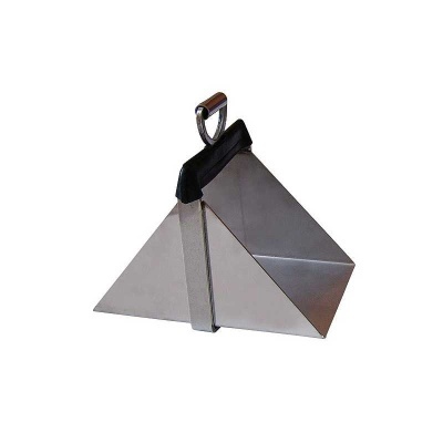 Pasta rígida triangular metálica com alça preta e presilha