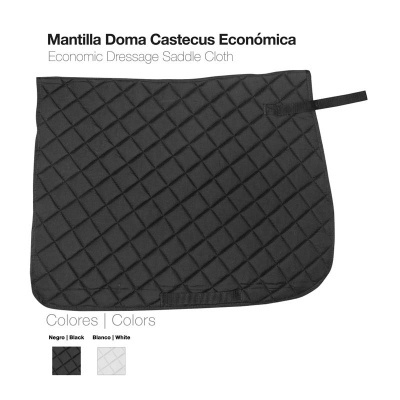 Mantilha domar cama económica preta acolchoada com padrão quadriculado