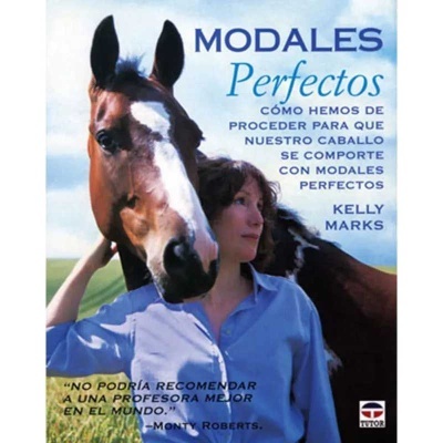 Capa de livro com mulher e cavalo com texto em espanhol