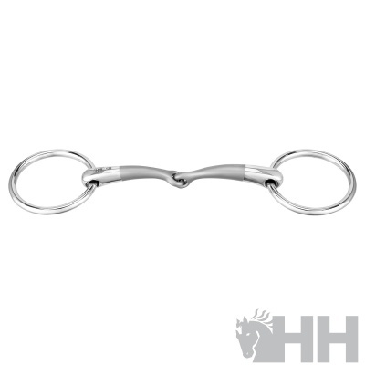 Freio de aço inoxidável com anéis circulares grandes e peça central curva