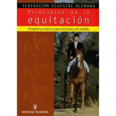 Capa de livro com título em espanhol e foto de cavaleiro montado num cavalo castanho