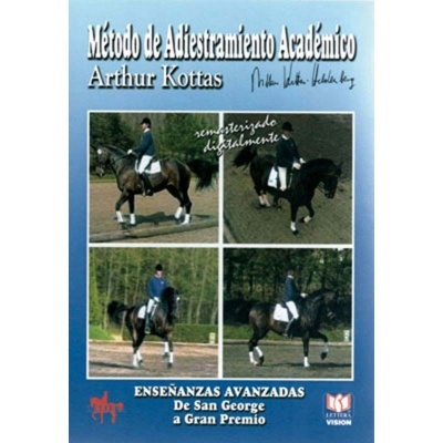 Capa azul de livro sobre adestramento equestre com fotos de cavalo e cavaleiro