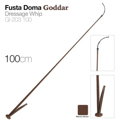 Fusta Doma Goddar castanha trançada de 100 cm