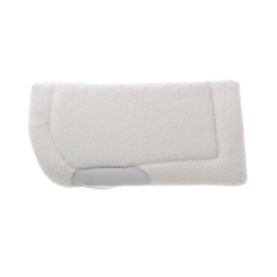 Manta de sela branca com inserção cinza