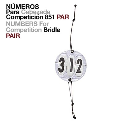 Número redondo para cabeçada de competição com números 312 e texto explicativo