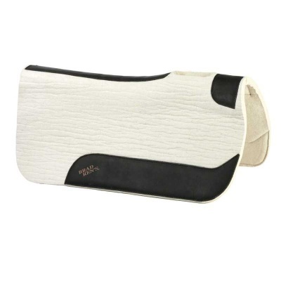 Manta para cavalo branca com detalhes pretos e texto BRAD RELAX