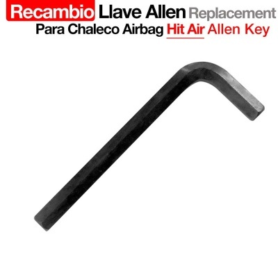 Chave Allen preta em fundo branco com texto promocional