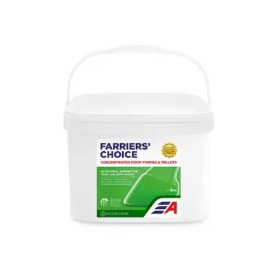 Recipiente plástico branco com etiqueta para suplemento alimentar de cascos