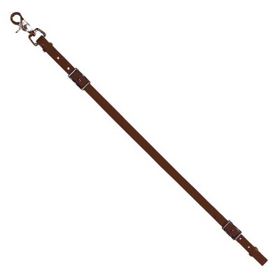 Correia para relógio ou pulseira de couro castanho com fivela e fecho prateado