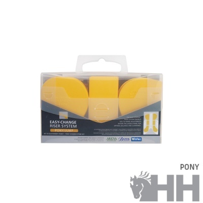 Sistema de elevação amarelo para estribos com embalagem transparente