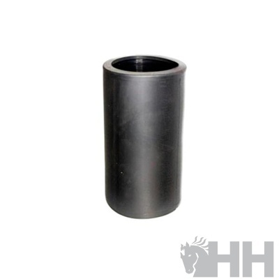 cilindro preto cilíndrico fosco com logótipo HH no fundo