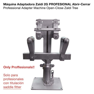 Máquina adaptadora metálica Zaldi 2G PROFESIONAL com texto de instrução
