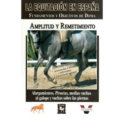 Capa de livro sobre equitação com imagem de cavalo cinzento montado