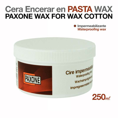 Embalagem branca de cera em pasta impermeabilizante PAXONE de 250 ml