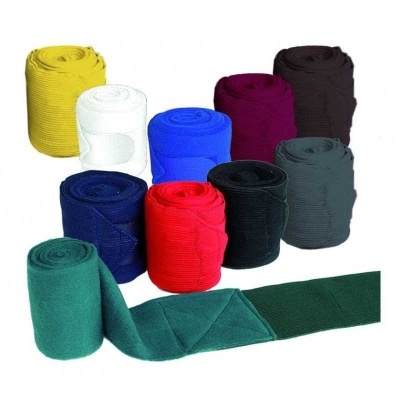 Conjunto de 10 bandagens elásticas coloridas enroladas