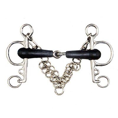 Freio metálico com boca preta e corrente