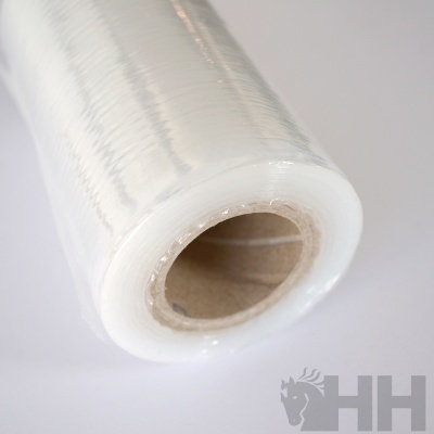 Rolo de película plástica transparente com núcleo de cartão