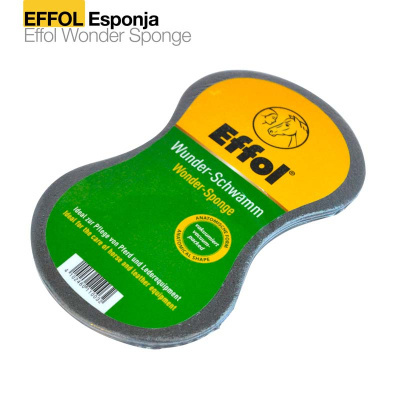 Esponja Effol Wonder Sponge em embalagem verde e amarela com texto