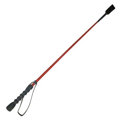 Chibata com cabo vermelho e pega preta antiderrapante