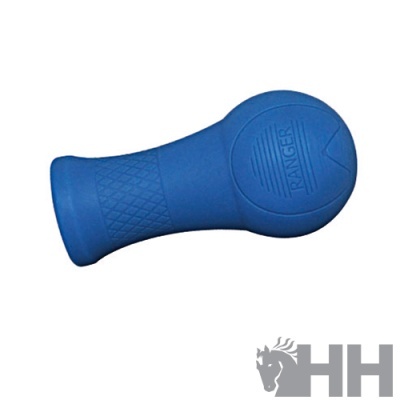 Manípulo azul de borracha com textura e texto RANGER