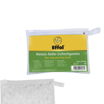 Pacote transparente com elásticos para tranças Effol