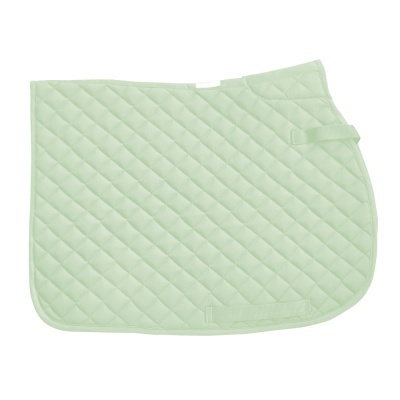 Tapete para cavalo verde claro com padrão matelassado