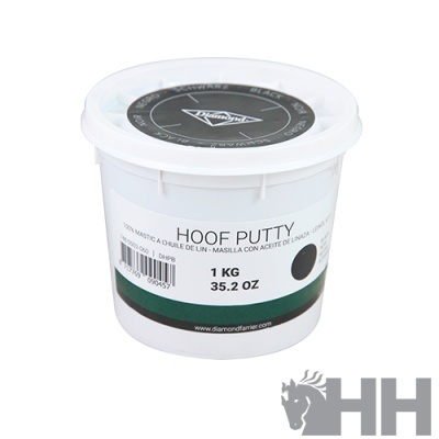 Pote branco de massa para cascos com etiqueta e tampa