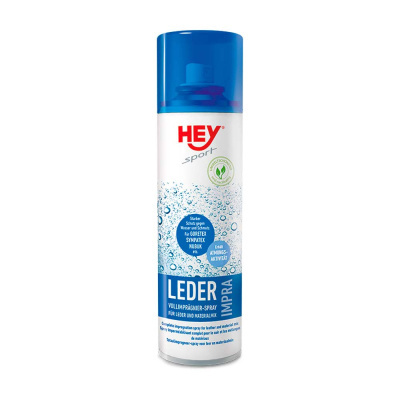 Spray impermeabilizante HEY sport para couro com tampa azul