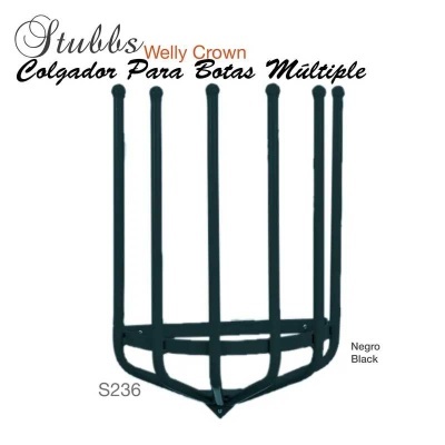 Colgador para botas múltiple metálico preto da marca Stubbs Welly Crown