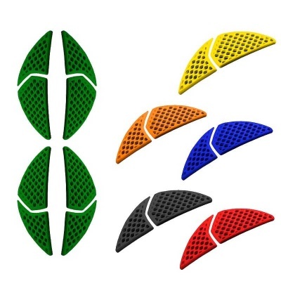 adesivos protetores coloridos para canto com textura perfurada